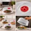 3er Set Mikrowellenhauben Ø 26 x 11 cm – Transparente Produktbild-Vorschau 7
