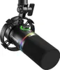 A close-up, studio shot of a black microphone. Produktbild-Vorschau