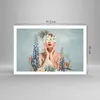 Poster - Poster ohne Rahmen - Surreal Frau Blumen - 91,5x61 Produktbild-Vorschau 4