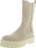 A single beige suede boot with a thick platform sole is shown against a white background. Produktbild-Vorschau