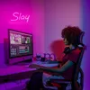 USB LED neonowa lampa ścienna, różowy neon SLAY nocne Podgląd zdjęcia produktu 2
