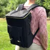 Thermorucksack 20 Liter 28x41x14cm schwarz Kühlrucksack Produktbild-Vorschau 3