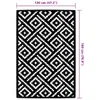 vidaXL Dywanik zewnętrzny ARAKIL biało-czarny 120x180 cm PP Podgląd zdjęcia produktu 12