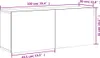 vidaXL TV-Wandschrank Weiß 100x30x41 cm Produktbild-Vorschau 8