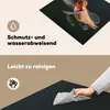 KitchenYeah© Herdabdeckplatte Kolibri - Federn - Schwarz , Produktbild-Vorschau 2