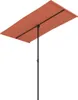 vidaXL Parasol z aluminiowym drążkiem 180x110 cm terakota Podgląd zdjęcia produktu 1