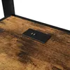 A close-up view of a wooden surface with a black charging port featuring two USB ports. Náhled obrázku produktu