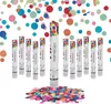 Relaxdays Party Popper, 12er Set, 40 cm, Konfettikanone, Produktbild-Vorschau 1