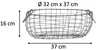 degawo 3er Set Draht Korb -GROSS- oval L= 38,5 cm Griffe Produktbild-Vorschau 2