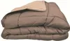 Bettdecke Mikrofaser 400g / m² CALGARY Taupe & Leinen Produktbild-Vorschau 3