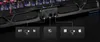A close-up view of a gaming keyboard with illuminated keys and connection ports, accompanied by diagrams illustrating connectivity and operating system compatibility. Anteprima dell’immagine prodotto