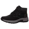 A side view of a black men's boot on a white background. Produktbild-Vorschau