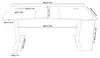 Arozzi Arena Groß Gaming-Schreibtisch - 160 x 82 x 71-81 cm Produktbild-Vorschau 5