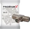 PremiumX 20x T-Verteiler 3x F-Buchse Splitter Verbinder für Produktbild-Vorschau 1