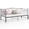vidaXL Ausziehsofa Bettgestell Schwarz Metall 90x200 cm Produktbild-Vorschau 14
