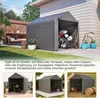 Garage per biciclette 160x220x165 cm Grigio – Riparo per Anteprima dell’immagine prodotto 5