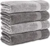Komfortec 4er Duschtücher 70x140 cm Set aus 100% Baumwolle, Produktbild-Vorschau 1
