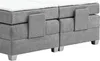 Boxspringbett Bern 200x200 cm mit Motor grau Coral 75 Produktbild-Vorschau 7