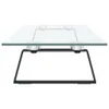 vidaXL Support d'écran noir 100x20x8 cm verre trempé et Voir les images du produit 5