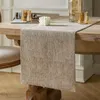Zarter Baumwollstoff-Tischläufer, Baumwollstoff, beige, Produktbild-Vorschau 4