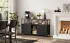 credenza larga 108 cm con illuminazione a LED, 4 cassetti, Anteprima dell’immagine prodotto 8