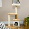 Arbre à chat PawHut, hauteur 114 cm, arbre à chat, arbre à Voir les images du produit 9