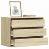 vidaXL Cassettiera rovere Sonoma 80x41x58 cm materiale a Anteprima dell’immagine prodotto 2