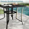 Stół ogrodowy COSTWAY 91 x 91 x 73 cm, metalowy, stół Podgląd zdjęcia produktu 6