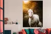 MuchoWow® Poster Pferd - Licht - Sonne 120x180 cm - Produktbild-Vorschau 3