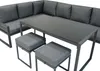 Garten Aluminium Möbelset Anthrazitgrau 7-Sitzer Outdoor Produktbild-Vorschau 7