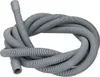 A coiled grey corrugated hose with grey connectors on both ends, isolated on a white background. Produktbild-Vorschau