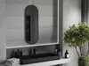 Mexen Loft oválne kúpeľňové zrkadlo 100 x 35 cm, čierny rám Náhľad obrázku produktu 2