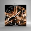 Wanduhr - Quadrat - Glasuhr - Nackte Frau Akt Modell Produktbild-Vorschau 3