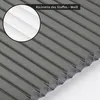 A close-up view of a pleated fabric, showing the texture and the folded layers. A circular inset highlights a white section of the fabric. Produktbild-Vorschau