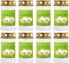 Grabkerze Weiß 8er Pack, Brenndauer: 40 Stunden ( je Kerze Produktbild-Vorschau 1