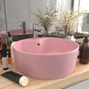 vidaXL umyvadlo s přepadem Matt Pink 36x13 cm Keramika Náhled obrázku produktu 2