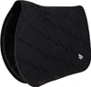 A black horse saddle pad with a quilted pattern and a small logo on the right side. Anteprima dell’immagine prodotto