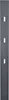 A vertical shot of a gray wall-mounted coat rack with three white fold-down hooks. Voir les images du produit