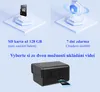 The image displays two options for video storage: an SD card and cloud storage, with a small camera shown at the bottom. Produktbild-Vorschau