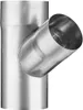 Titanzink Fallrohrabzweig DN100/DN87 seitlicher Abgang 60° Produktbild-Vorschau 1
