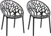 CLP 2er Set Gartenstuhl Hope, Modernes Design, Wetterfest, Produktbild-Vorschau 1