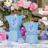 Bialetti Bridgerton, Mokka-Kanne, Blau, Gold, Aluminium, 6 Produktbild-Vorschau 3