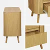 sweeek - Kommode mit 6 Schubladen, geriffelter Holzlook - Produktbild-Vorschau 2