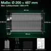 Filtre à charbon actif Ikodm Grow 200 mm, filtre à charbon Voir les images du produit 2