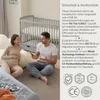 Love For Sleep Grau Babybett Gitterbett mit Schublade 120 x Produktbild-Vorschau 8