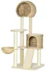 Pawhut Kraboom, klimboom met kattenhuis, krabpaal met Productafbeelding-voorbeeld 1