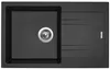 Sinks Linea 780 N Metalblack dřez granitový s odkapem + Náhled obrázku produktu 1