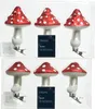 Baumschmuck Pilz knubbelige Pilzkappe 3er Set Glaspilz mit Produktbild-Vorschau 4