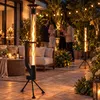 ZMH Stufa a pellet autoportante 6KW nero 167cm tubo vetro Anteprima dell’immagine prodotto 8
