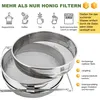 Edelstahl Honigsieb 2-lagig – Imker Sieb mit verstellbarem Produktbild-Vorschau 3